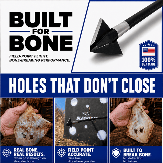 TOTA | 125 grain broadhead | 1-inch single bevel | fixed blade