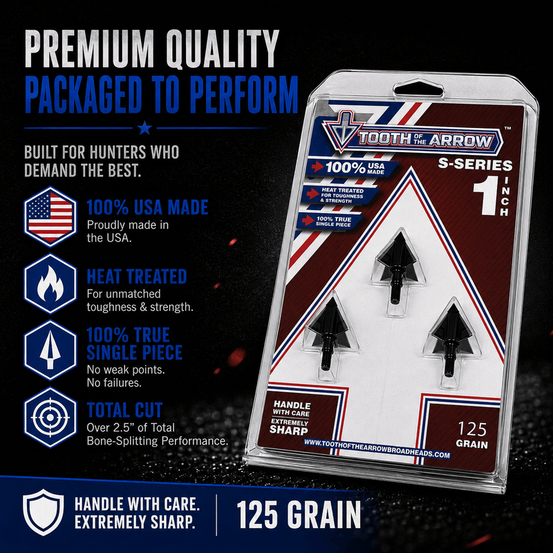 Load image into Gallery viewer, TOTA | 125 grain broadhead | 1-inch solid | fixed blade
