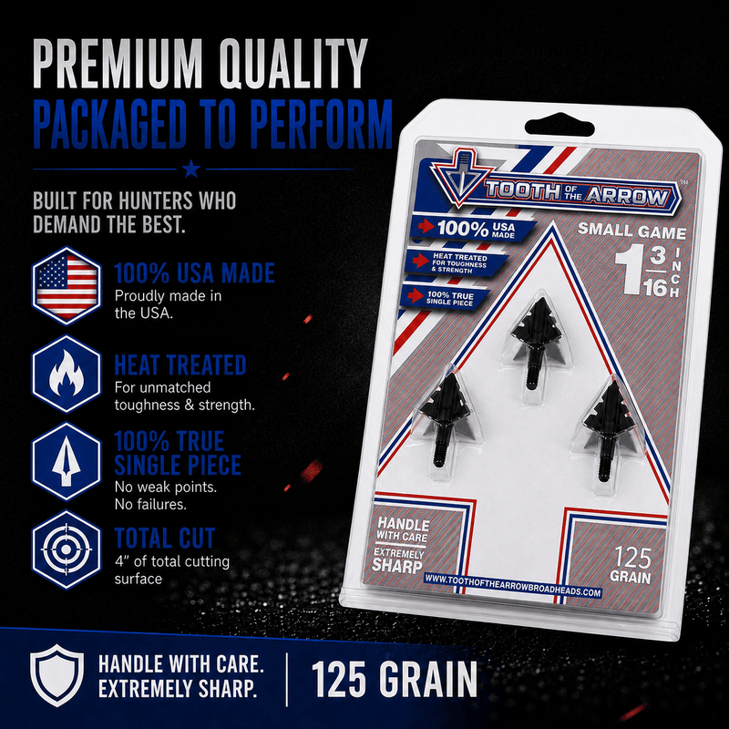Load image into Gallery viewer, TOTA | 125 Grain Broadhead | Small Game and Turkey | Fixed Blade
