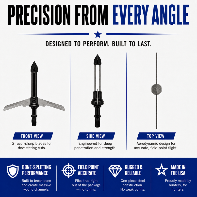 Load image into Gallery viewer, TOTA | 2-Blade Expandable Broadhead | 2.25” Cut | 125 Grain
