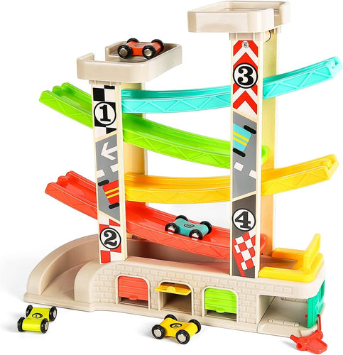 Bright Car Ramp Race Track Toy for Toddlers Ages 2-4