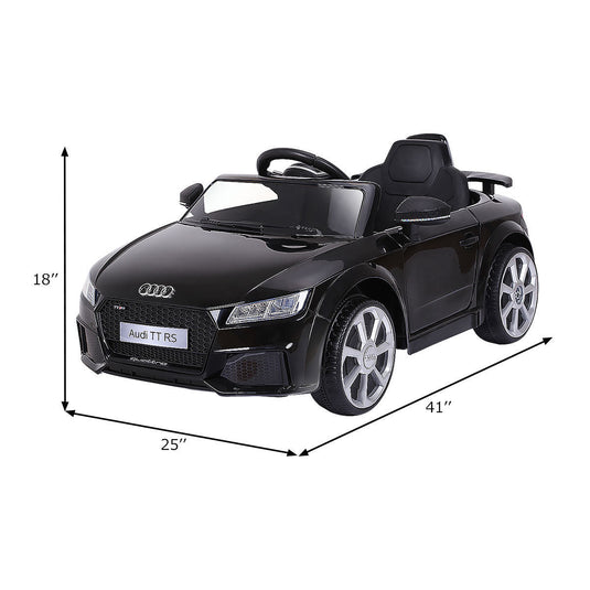 Rev Up the Fun with the 12V Electric Audi TT RS Mini Ride-On Car for Kids - Includes Remote and MP3 Compatibility!
