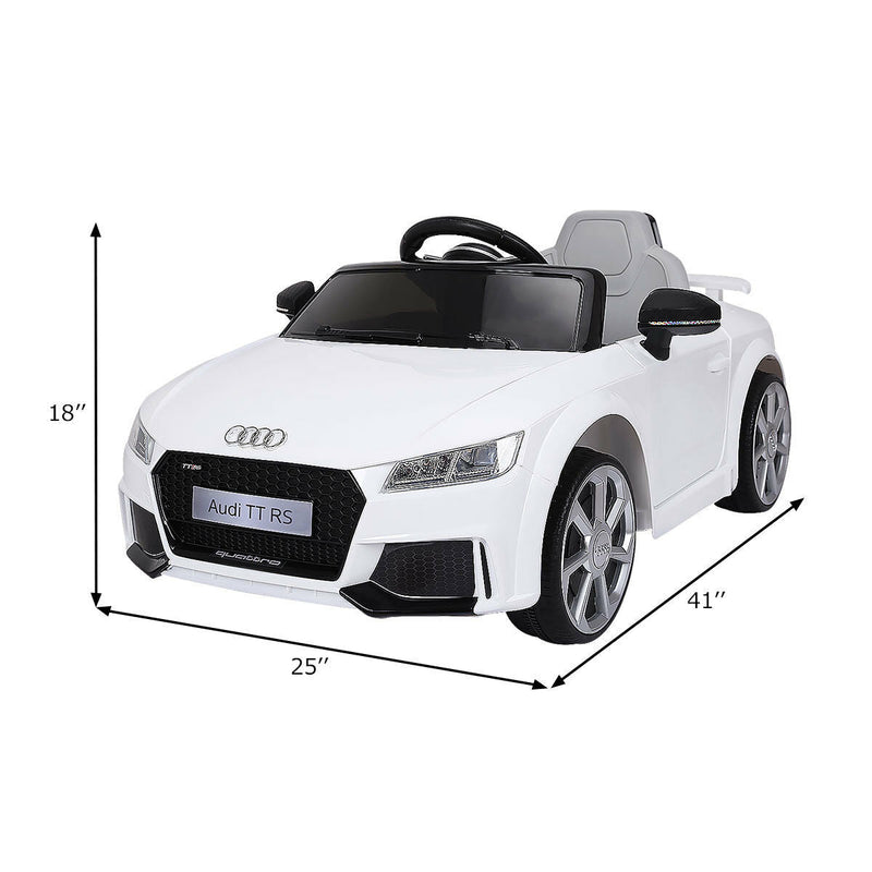 Load image into Gallery viewer, Rev Up the Fun with the 12V Electric Audi TT RS Mini Ride-On Car for Kids - Includes Remote and MP3 Compatibility!

