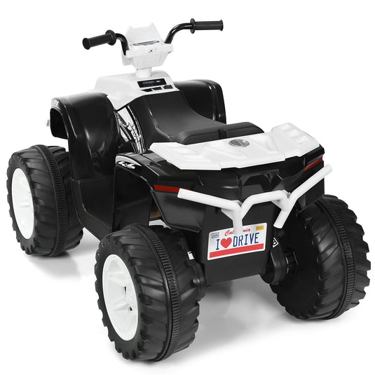 12V Electric Kids Quad ATV Ride-On Car with LED Lights