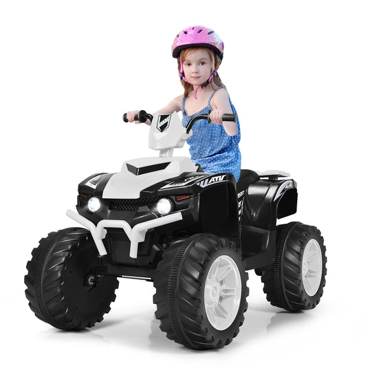 12V Electric Kids Quad ATV Ride-On Car with LED Lights