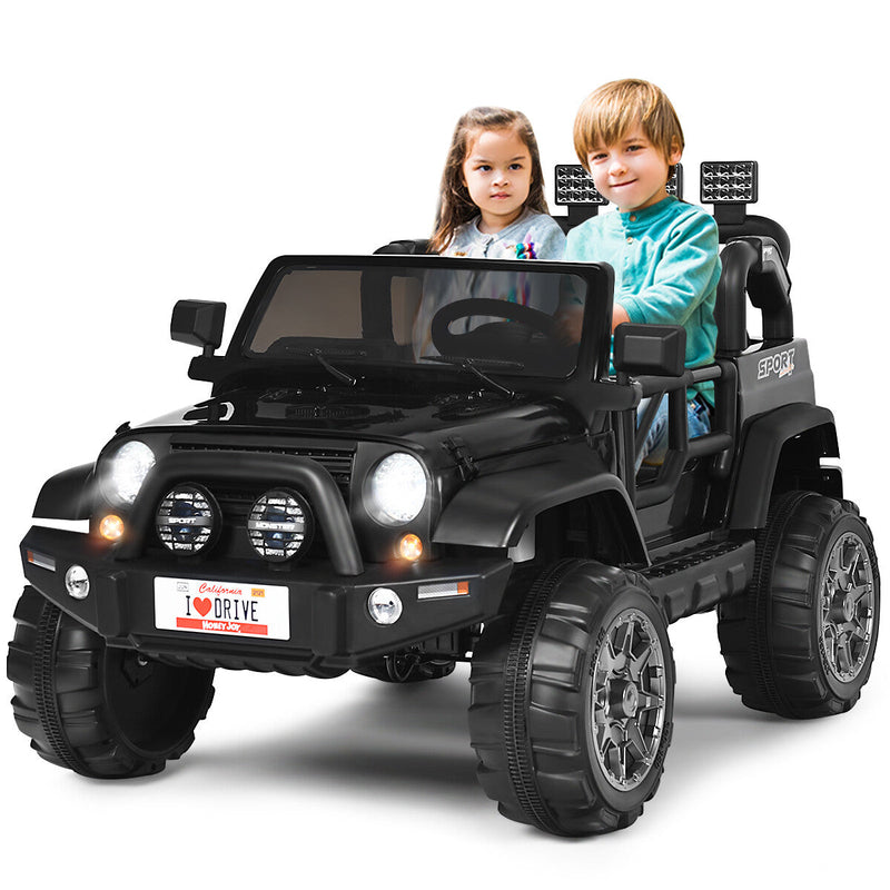 Load image into Gallery viewer, 12V Electric Kids Ride-On Jeep Truck with Remote Control Toy Car
