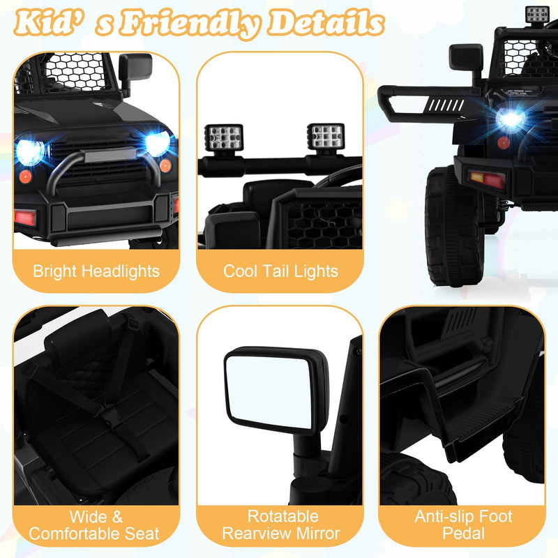 Load image into Gallery viewer, 12V Kids Electric Ride-On Car with Parental Remote Control, Music, and Horn
