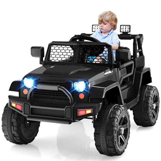 12V Kids Electric Ride-On Car with Parental Remote Control, Music, and Horn