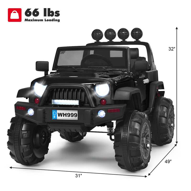 Load image into Gallery viewer, 12V Kids Electric Ride-On Truck with 2.4GHz Remote Control
