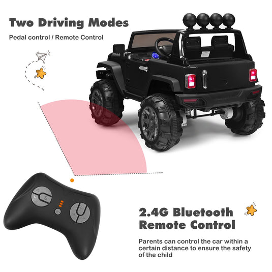 12V Kids Electric Ride-On Truck with 2.4GHz Remote Control