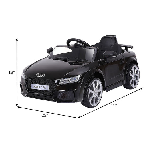 12V Electric Mini Ride-On Audi TT RS Kids Car Toy Buggy Black