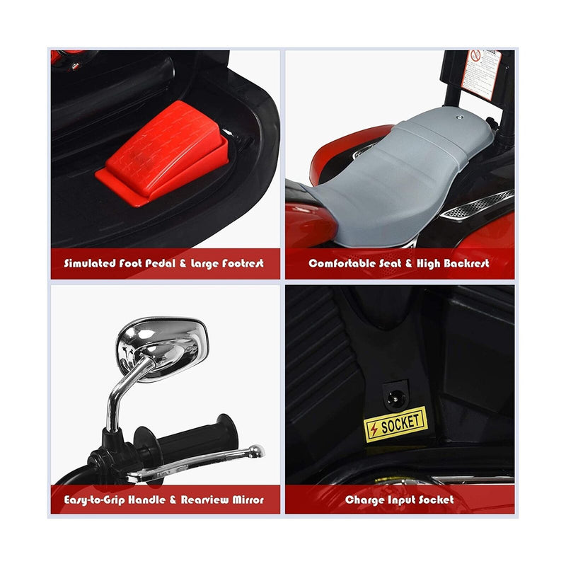 Load image into Gallery viewer, Topment Kids Electric Motorcycle, 6 V Rechargeable Battery Powered Ride on Toy
