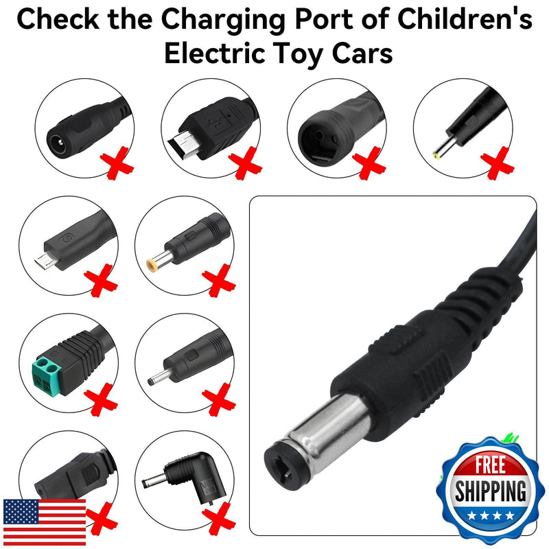 Load image into Gallery viewer, 12V Battery Charger for Kids Electric Ride-On Toy Car with Bump Protection
