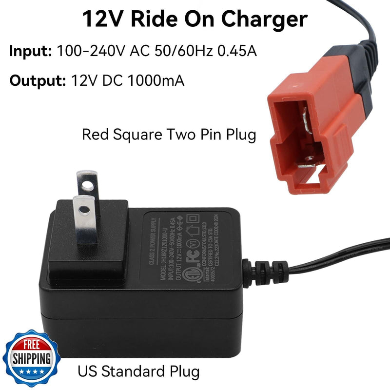 Load image into Gallery viewer, 12V Battery Charger for Kids Ride-On Electric Bump Car Toy
