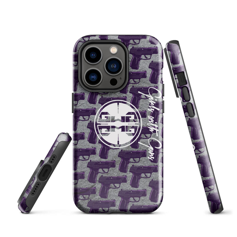 Load image into Gallery viewer, Purple Haze Pistol Palooza Tough Case for iPhone®
