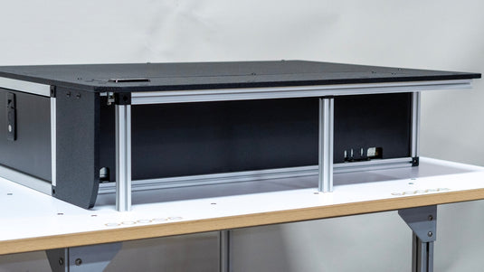 Toyota Land Cruiser 1980-1989 60 Series - Side x Side Drawer Module with Fitted Top Plate - 41 3/8"W x 9-1/2"H  x 40"D