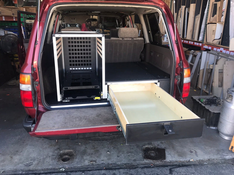 Load image into Gallery viewer, Toyota Land Cruiser 1991-1997 80 Series - Single Drawer Module with Fitted Top Plate - 19-3/16"W x 8"H x 40"D
