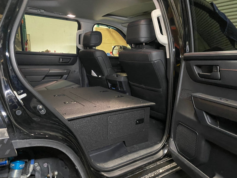 Load image into Gallery viewer, Toyota - Sequoia - 2023-Present - 3rd Gen - Explore Series - Seat Delete Plate System - Stealth Sleep Package

