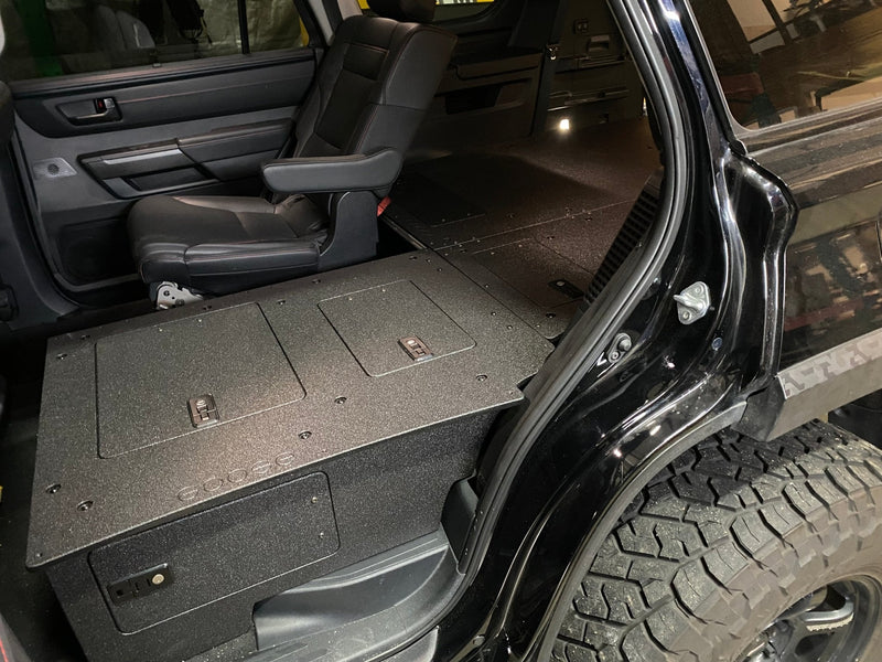 Load image into Gallery viewer, Toyota - Sequoia - 2023-Present - 3rd Gen - Explore Series - Seat Delete Plate System - Stealth Sleep Package
