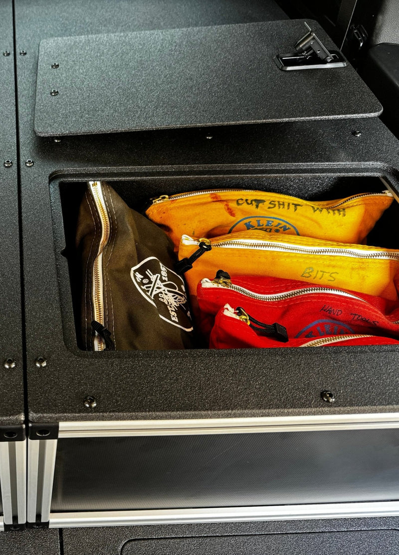 Load image into Gallery viewer, Toyota - Sequoia - 2023-Present - 3rd Gen - Explore Series - Single Drawer - 19-3/16" Width x 38" Deep x 10" High - Drawer Module with Short Drawer 20" and Storage Space Behind Drawer
