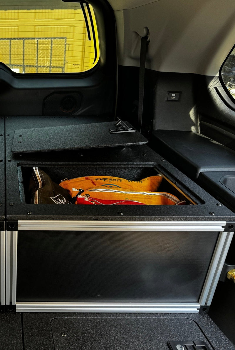 Load image into Gallery viewer, Toyota - Sequoia - 2023-Present - 3rd Gen - Explore Series - Single Drawer - 19-3/16" Width x 38" Deep x 10" High - Drawer Module with Short Drawer 20" and Storage Space Behind Drawer

