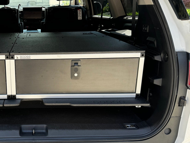 Load image into Gallery viewer, Toyota - Sequoia - 2023-Present - 3rd Gen - Explore Series - Single Drawer - 28-3/16" Width x 38" Deep x 10" High - Drawer Module with Short Drawer 20" and Storage Space Behind
