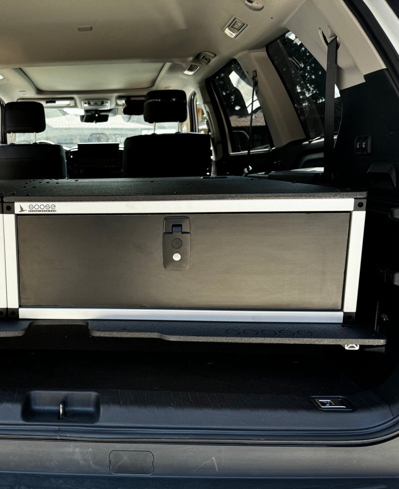 Load image into Gallery viewer, Toyota - Sequoia - 2023-Present - 3rd Gen - Explore Series - Single Drawer - 28-3/16" Width x 38" Deep x 10" High - Drawer Module with Short Drawer 20" and Storage Space Behind
