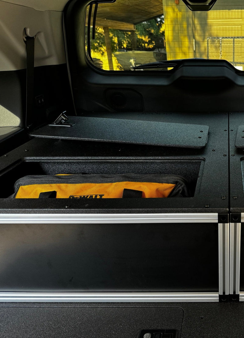 Load image into Gallery viewer, Toyota - Sequoia - 2023-Present - 3rd Gen - Explore Series - Single Drawer - 28-3/16" Width x 38" Deep x 10" High - Drawer Module with Short Drawer 20" and Storage Space Behind

