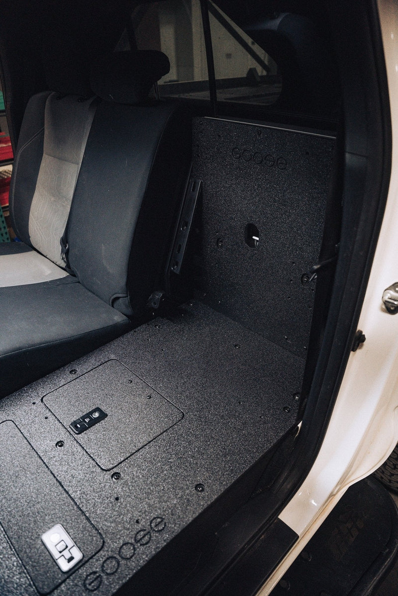 Load image into Gallery viewer, Toyota Tacoma 2005-2023 2nd and 3rd Gen Double Cab Version 2 - Second Row Seat Delete Plate System
