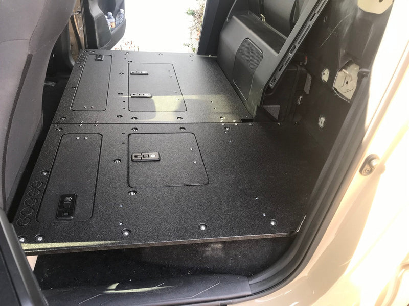 Load image into Gallery viewer, Toyota Tacoma 2005-2023 2nd and 3rd Gen. Double Cab - Second Row Seat Delete Plate System keeping Factory Back Wall
