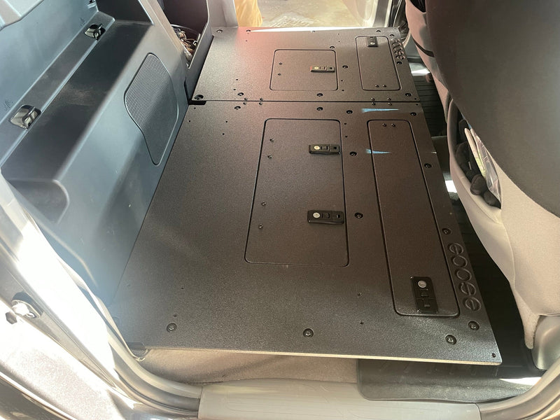 Load image into Gallery viewer, Toyota Tacoma 2005-2023 2nd and 3rd Gen. Double Cab - Second Row Seat Delete Plate System keeping Factory Back Wall
