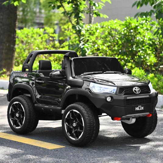 2-Seater Toyota Hilux Ride On Truck with Remote Control - 4WD, 2*12V Battery Powered