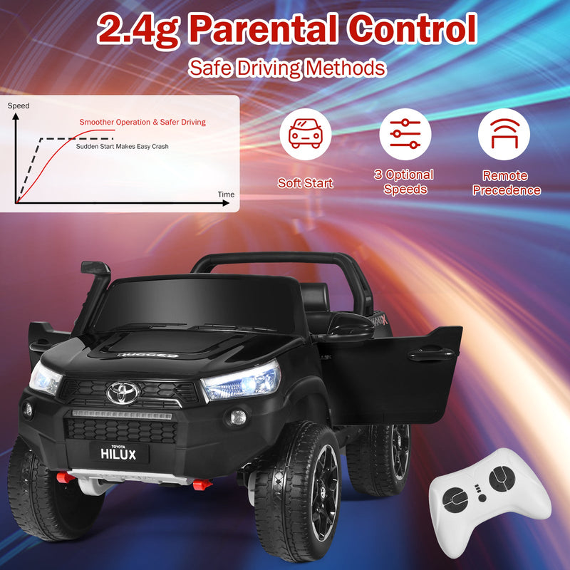 Load image into Gallery viewer, 2-Seater Toyota Hilux Ride On Truck with Remote Control - 4WD, 2*12V Battery Powered
