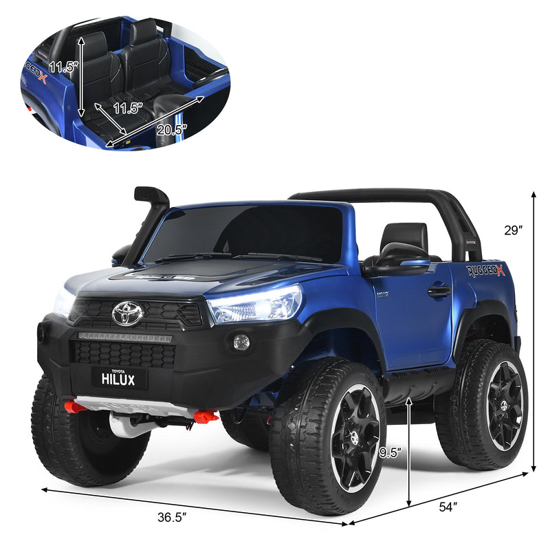 Load image into Gallery viewer, 2-Seater Toyota Hilux Ride On Truck with Remote Control - 4WD, 2*12V Battery Powered
