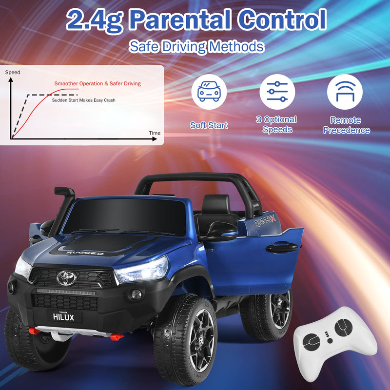 Load image into Gallery viewer, 2-Seater Toyota Hilux Ride On Truck with Remote Control - 4WD, 2*12V Battery Powered
