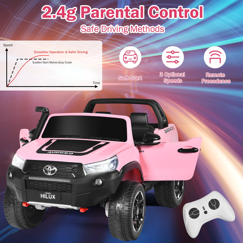 Load image into Gallery viewer, 2-Seater Toyota Hilux Ride On Truck with Remote Control - 4WD, 2*12V Battery Powered
