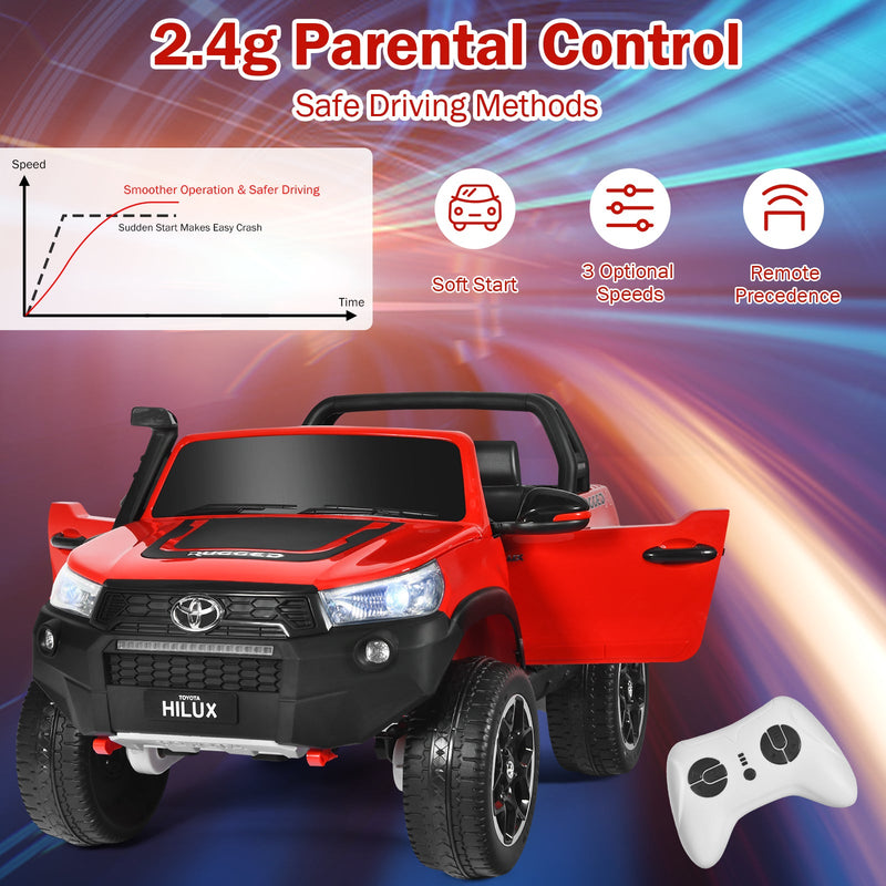 Load image into Gallery viewer, 2-Seater Toyota Hilux Ride On Truck with Remote Control - 4WD, 2*12V Battery Powered
