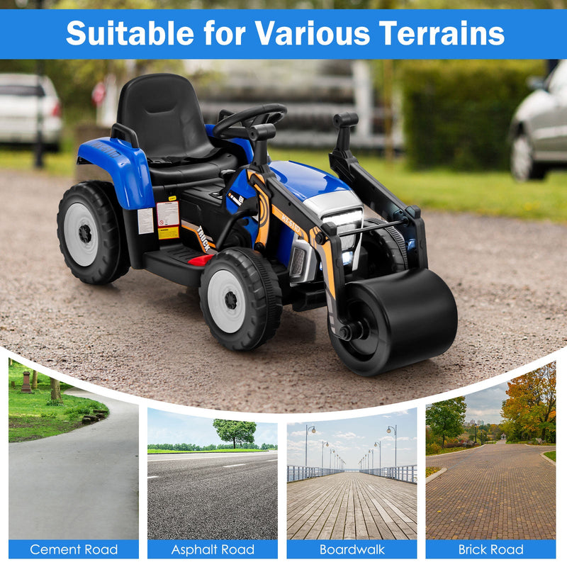 Load image into Gallery viewer, 12V Electric Tractor with Remote Control, Music, and LED Lights for Kids
