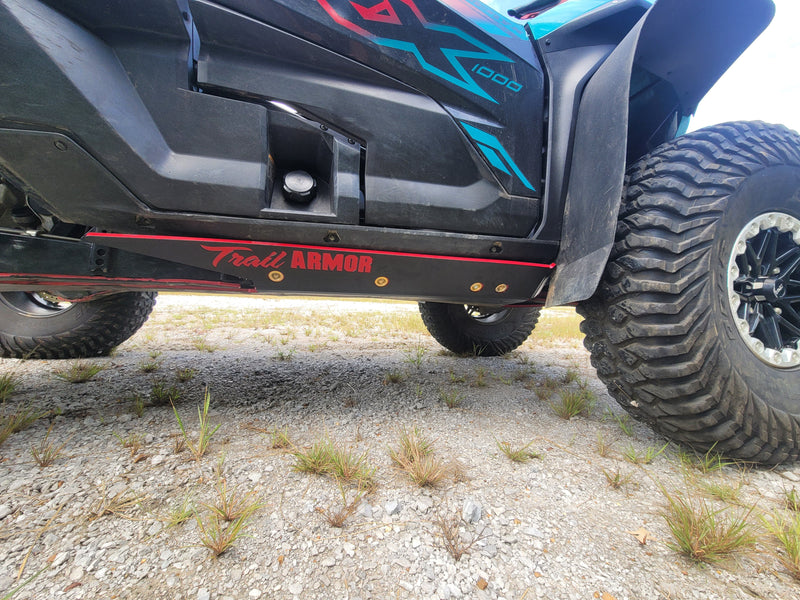 Load image into Gallery viewer, Trail Armor Kawasaki KRX 1000 (all editions) Full Skids with Integrated Slider Nerfs 2020 - 2026
