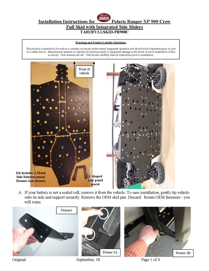 Load image into Gallery viewer, Trail Armor Polaris Ranger XP 900 Crew and Ranger XP 1000 Crew Full Skids
