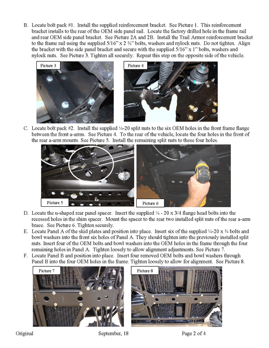 Trail Armor Polaris Ranger XP 900 Crew and Ranger XP 1000 Crew Full Skids