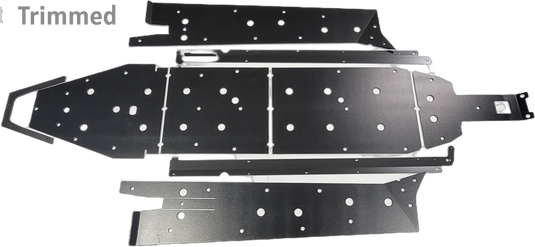 Trail Armor RZR XP Pro 4 Full Skids with Integrated Sliders or Trimmed for Extreme Kick Out Nerf Sliders