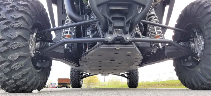 Load image into Gallery viewer, Trail Armor RZR XP Pro 4 Full Skids with Integrated Sliders or Trimmed for Extreme Kick Out Nerf Sliders

