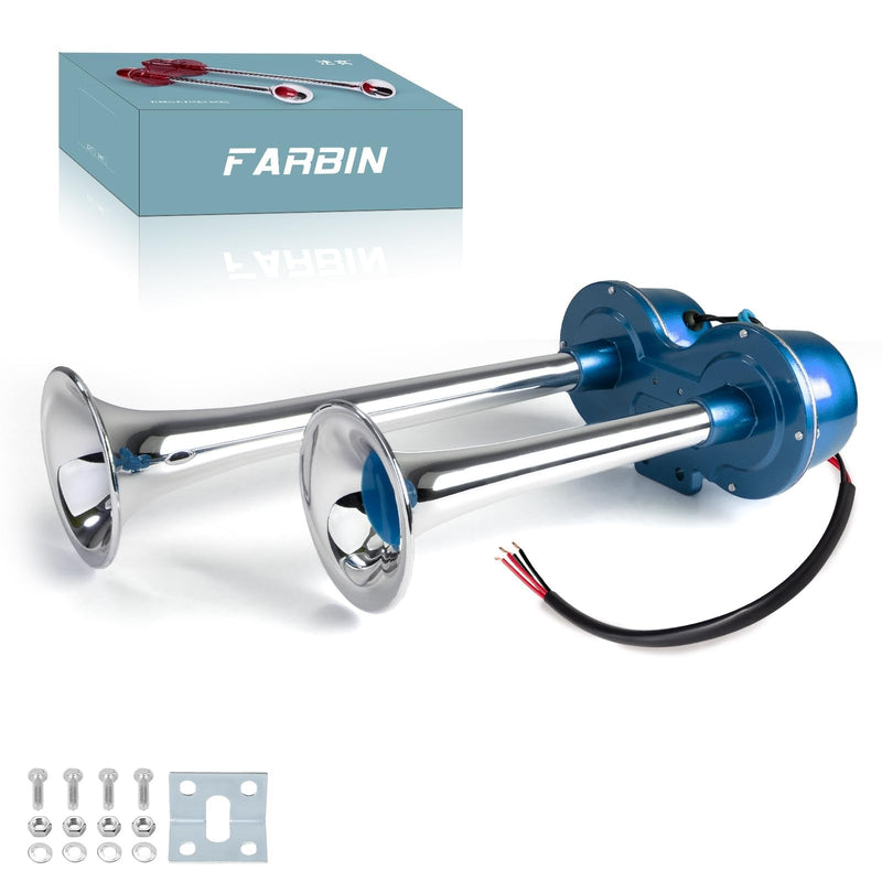 Load image into Gallery viewer, 24V Electric Dual Train and Truck Horns Waterproof Loud Car Horns
