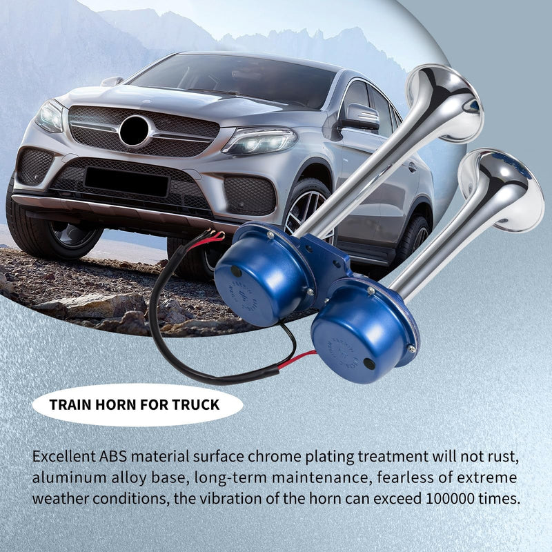 Load image into Gallery viewer, 24V Electric Dual Train and Truck Horns Waterproof Loud Car Horns
