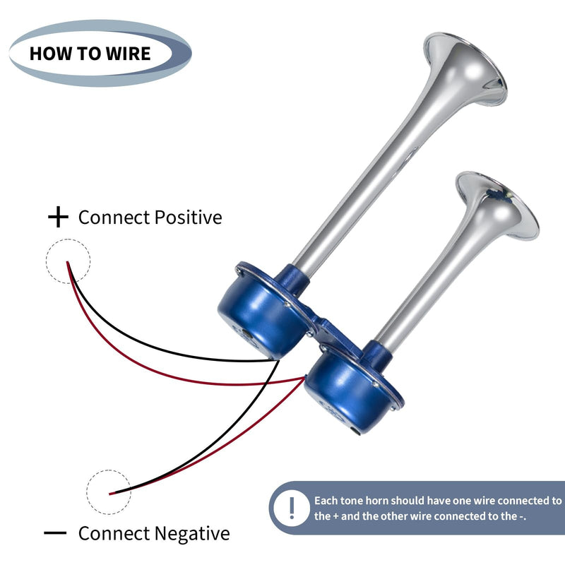 Load image into Gallery viewer, 24V Electric Dual Train and Truck Horns Waterproof Loud Car Horns
