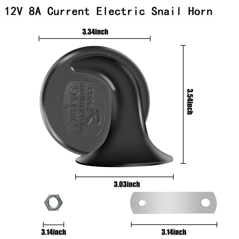 Load image into Gallery viewer, 130dB Super Loud 12V Waterproof Electric Train and Marine Truck Horn
