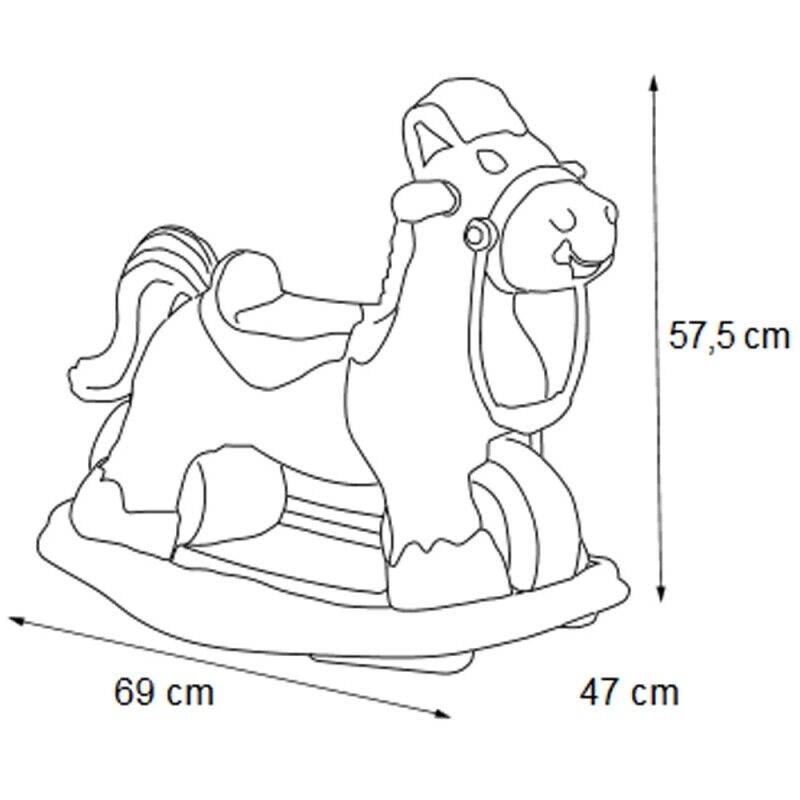 Load image into Gallery viewer, Transform Your Child&#39;s Playtime with the FEBER 2in1 Interactive Rocking Horse Ponyfeber
