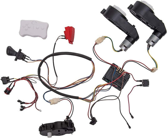 12V Ride-On Car Modification Kit with Wiring and Motors for Kids