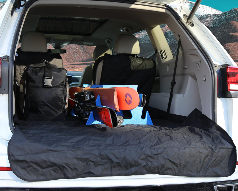 Load image into Gallery viewer, WATERPROOF SUV Cargo Liner for fold down 60/40 divided seats with pass-through option
